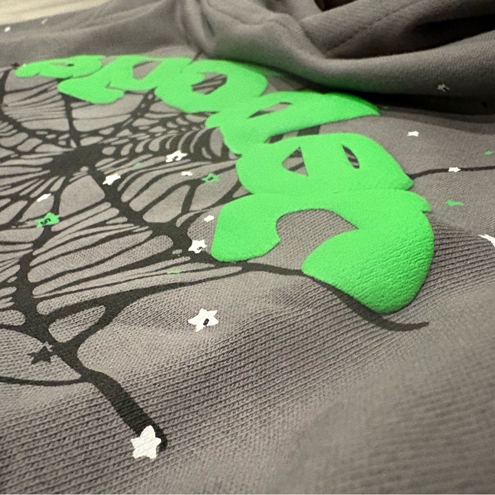 Grey sp5der hoodie - Picture 5 of 6